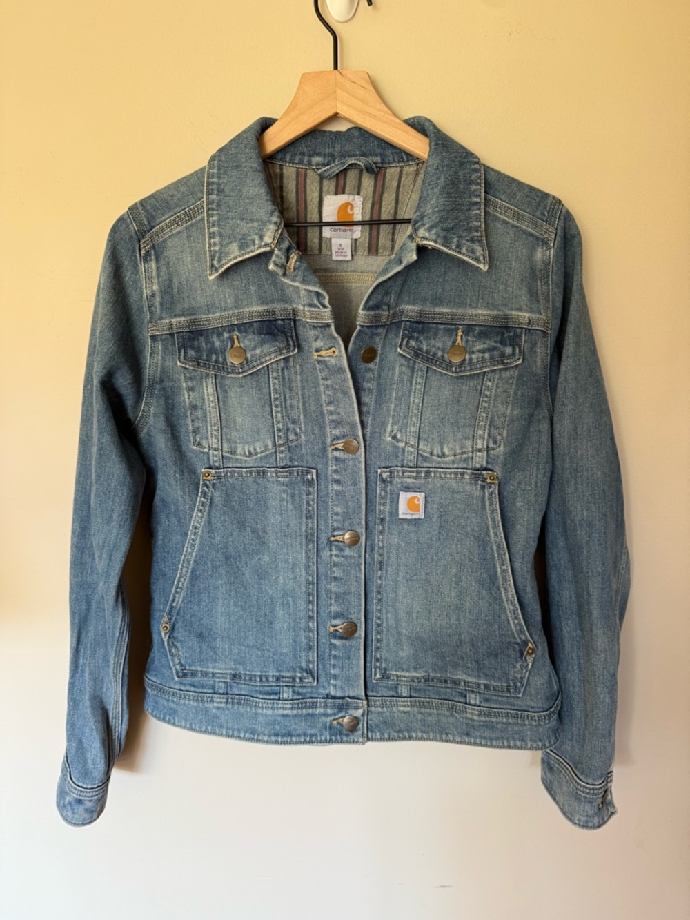 Carhartt Women's Blue Denim Jean Jacket